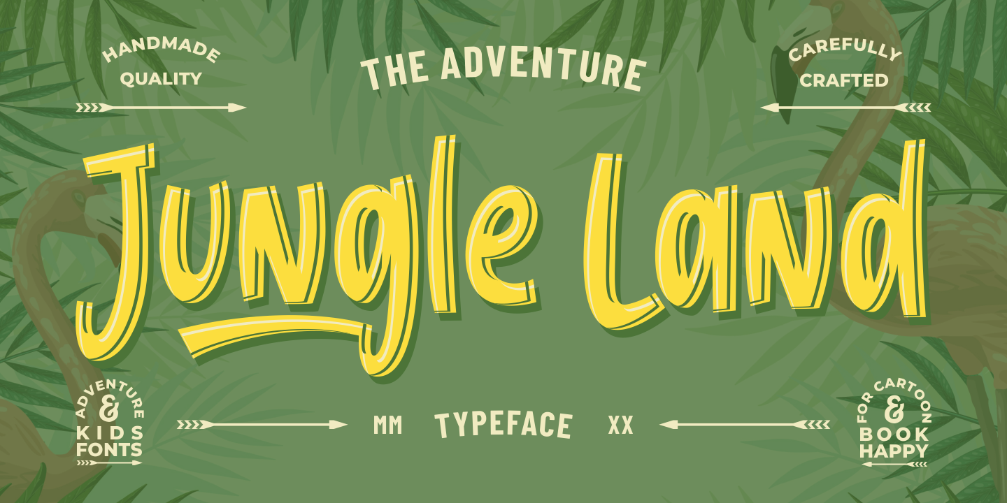 Ejemplo de fuente Jungle Land Regular